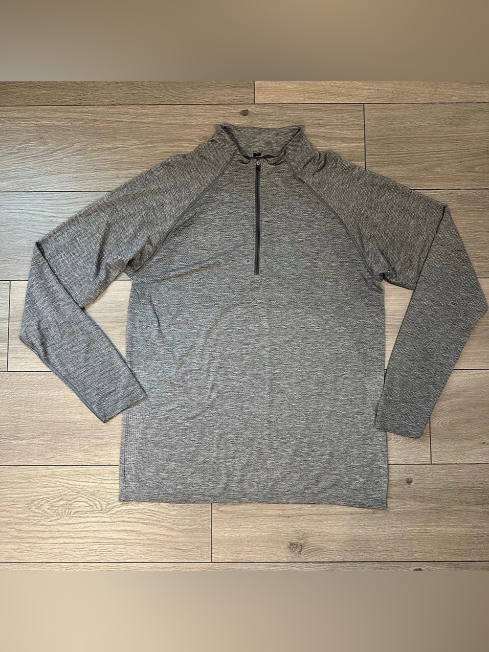 LULULEMON Men’s XL Metal Vent 1/4 Zip Live in Practice Grey Gym Training shirt